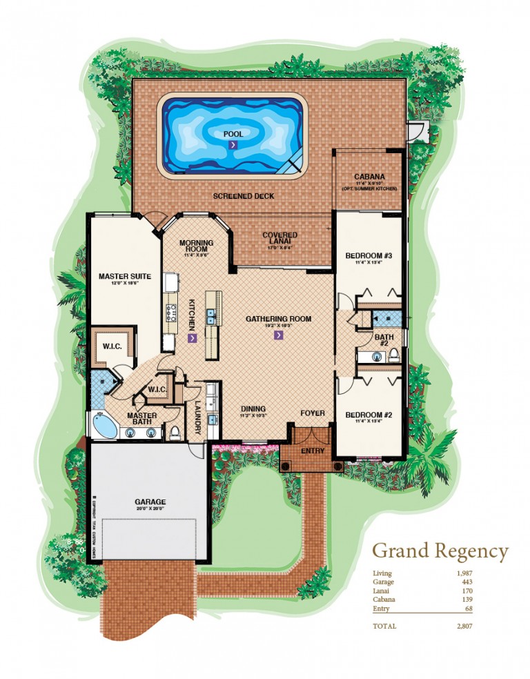 Briarwood Naples Homes Grand Regency Floor Plan
