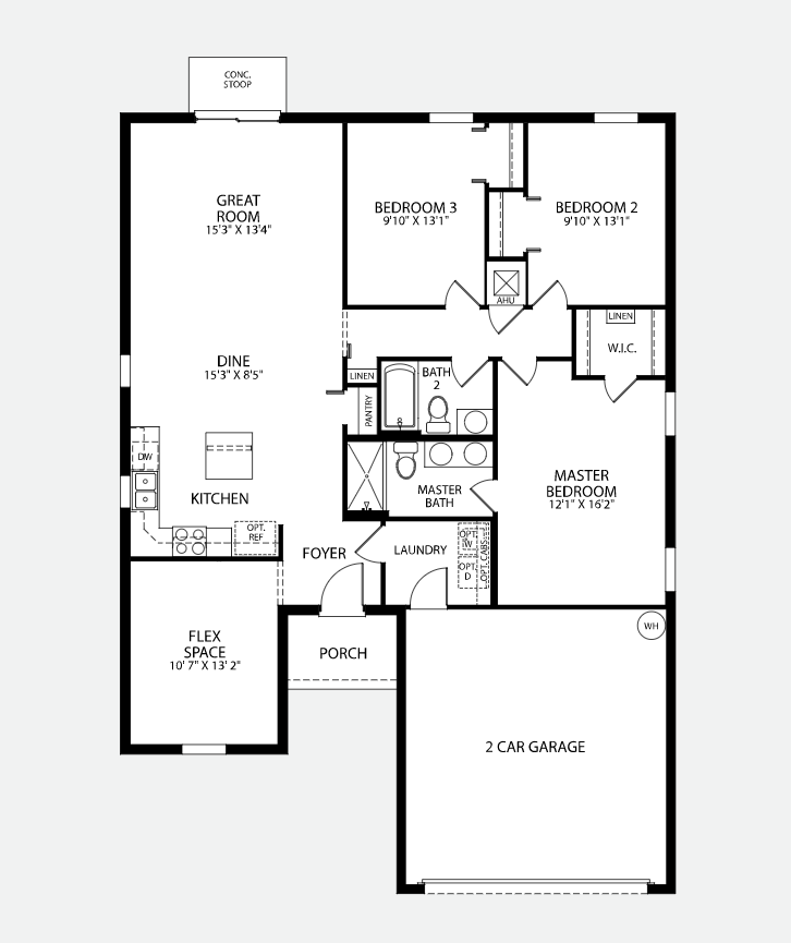 The Cypress Floorplan Brightwater Homes for Sale in
