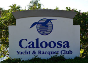 Caloosa Yacht Racquet Club Community Entry Sign Fort Myers Florida