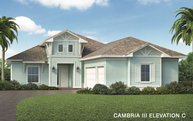 Caymas Naples Azure Series Cambria III Home Design Elevation C