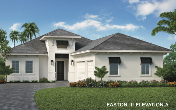 Caymas Naples Azure Series Easton III Home Design Elevation A