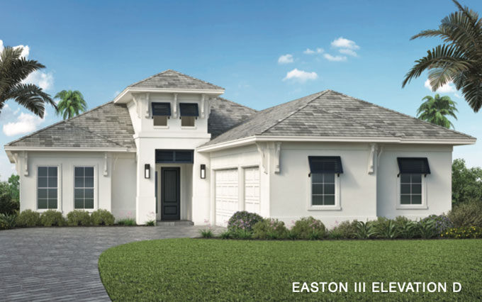 Caymas Naples Azure Series Easton III Home Design Elevation D