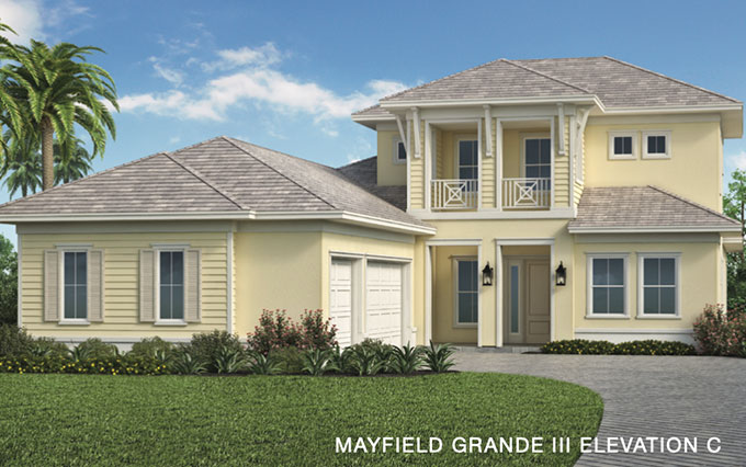 Caymas Naples Azure Series Mayfield Grande III Home Design Elevation C