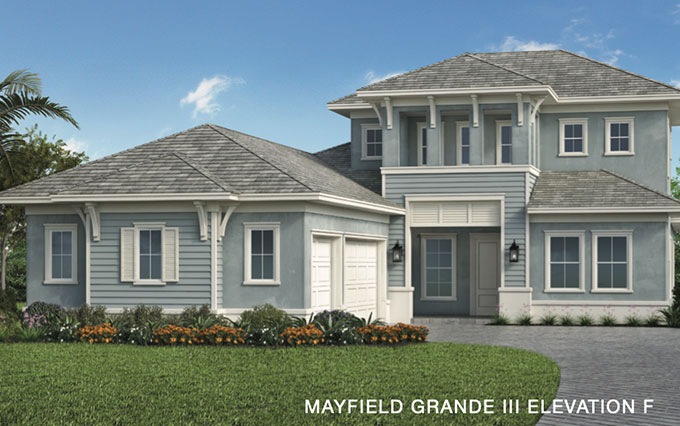 Caymas Naples Azure Series Mayfield Grande III Home Design Elevation F