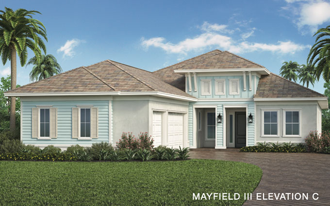 Caymas Naples Azure Series Mayfield III Home Design Elevation C
