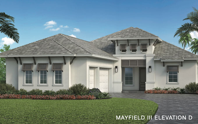 Caymas Naples Azure Series Mayfield III Home Design Elevation D