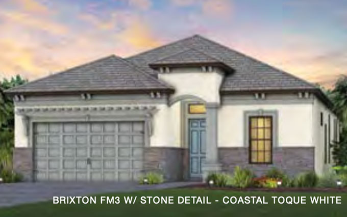 Caymas Naples Classic Series Brixton FM3 Home Design Stone Detail - Coastal Toque White