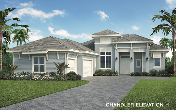 Caymas Naples Indigo Series Chandler Home Design Elevation H