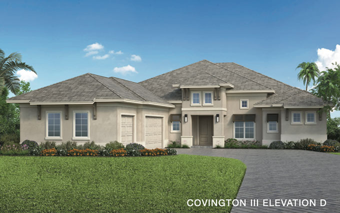 Caymas Naples Indigo Series Covington III Home Design Elevation D