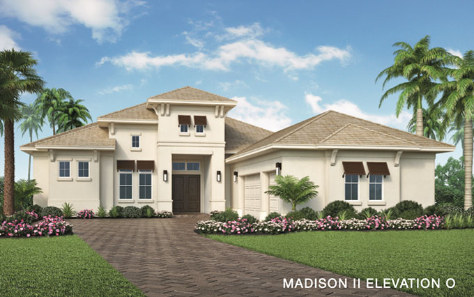 Caymas Naples Indigo Series Madison II Home Design Elevation O