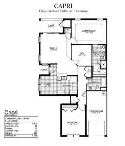 Creekside Preserve - Capri Floor Plan