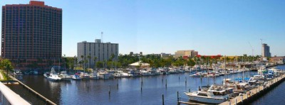 Downtown Fort Myers by Caloosahatchee River