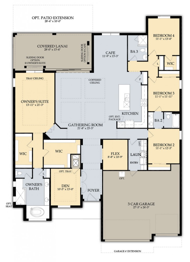 Clubview floor plan at Greyhawk Naples