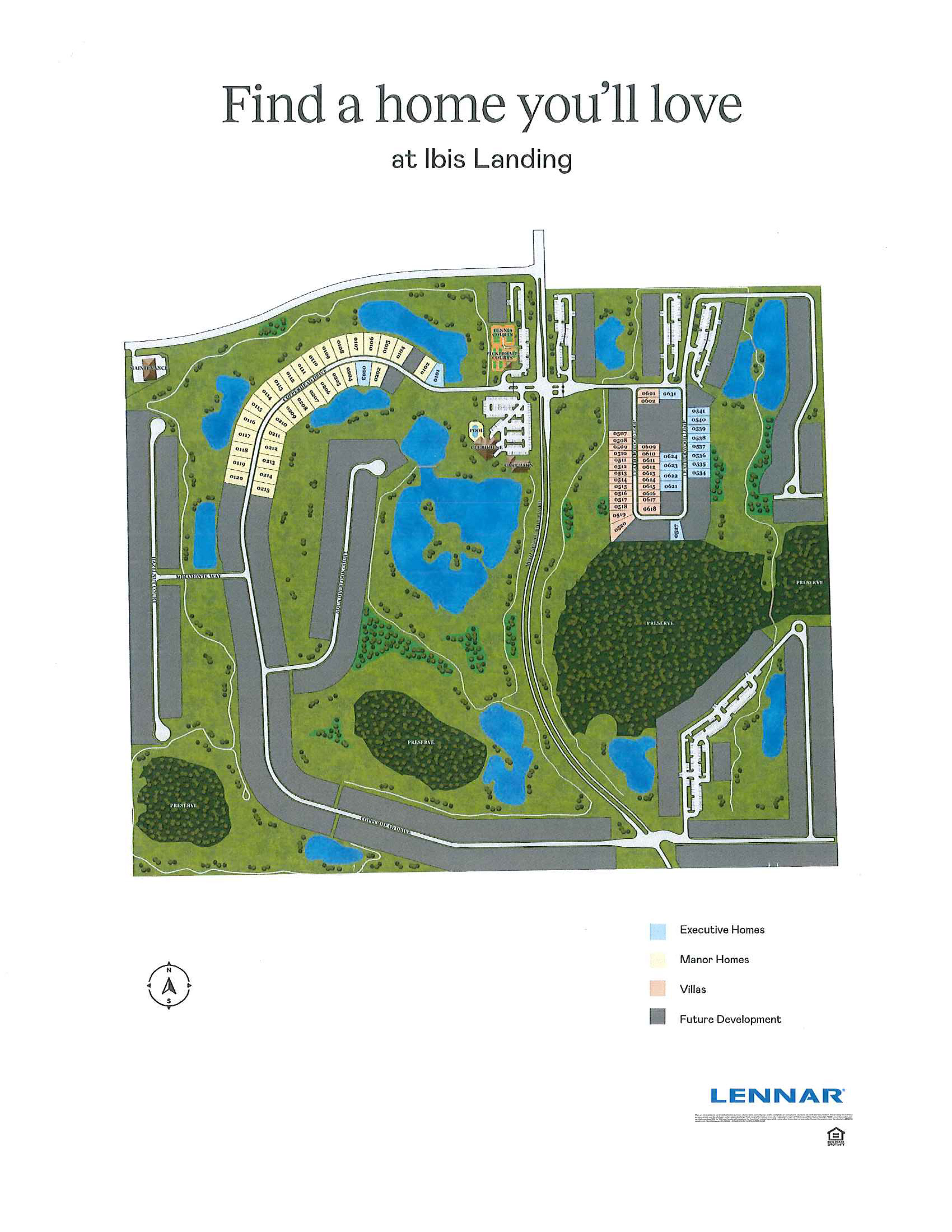 Community Map Ibis Landing Golf & Country Club Homes for Sale in