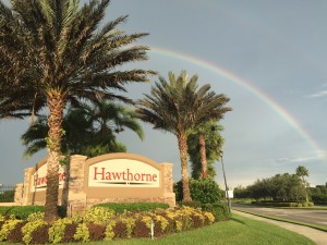 Rainbow Over Hawthorne on Labor Day
