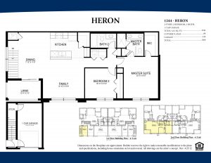 HeronSecond Floor2 Bedroom/2 Bathrooms1 Car Garage1,244 A/C Square Feet