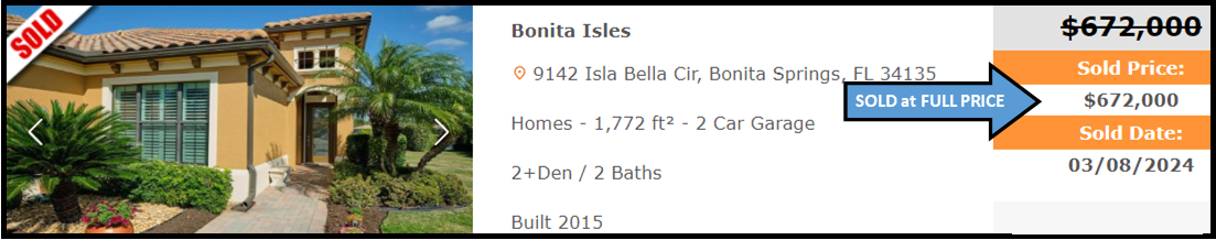 Sold in Bonita Isles