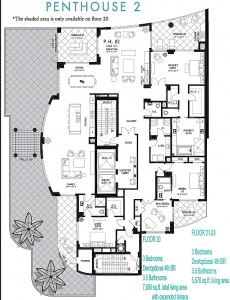 Seaglass Floor Plans (Penthouse 2/Floor 20-23)