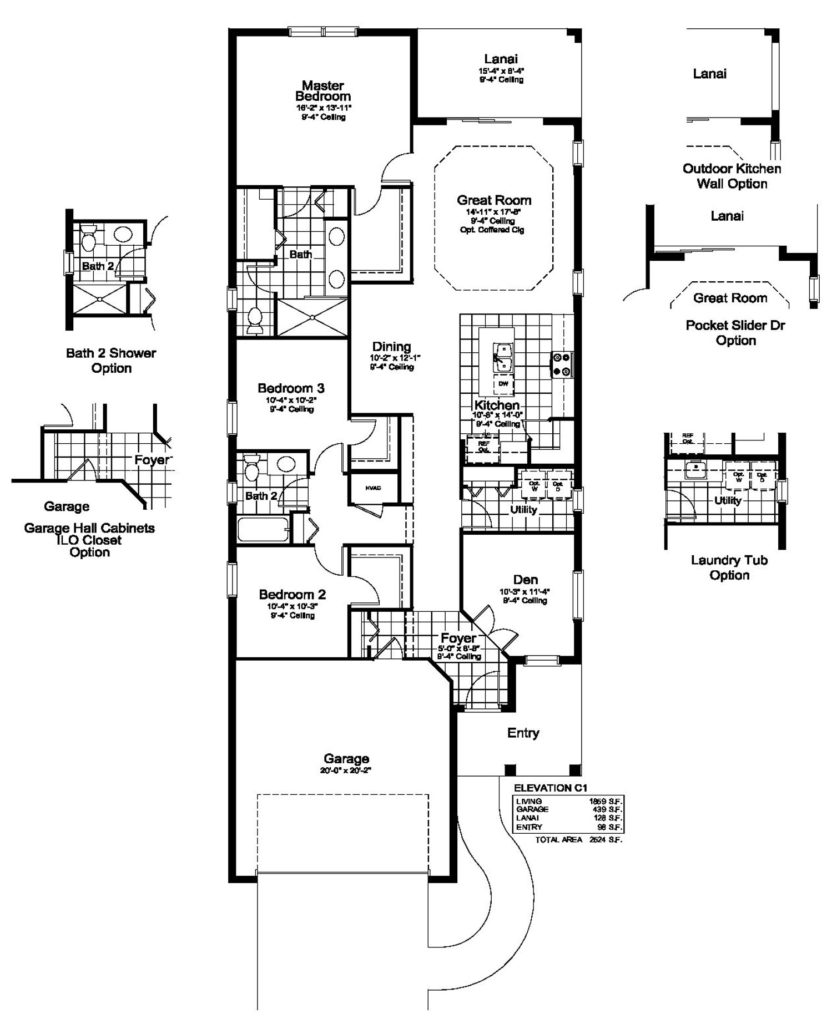 Dream Model Home Floor Plan SkySail Naples Florida