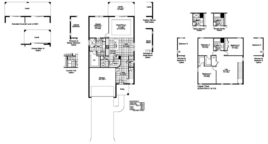 Heritage Model Home Floor Plan SkySail Naples Florida