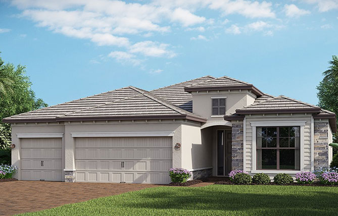 The Princeton II-Floor-Plans-The-Place at Corkscrew-Homes-for-Sale-Estero-Florida