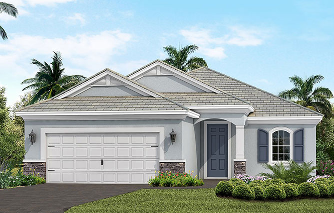 Verandah White Star Model Home Design Fort Myers Florida Luxury Living Community