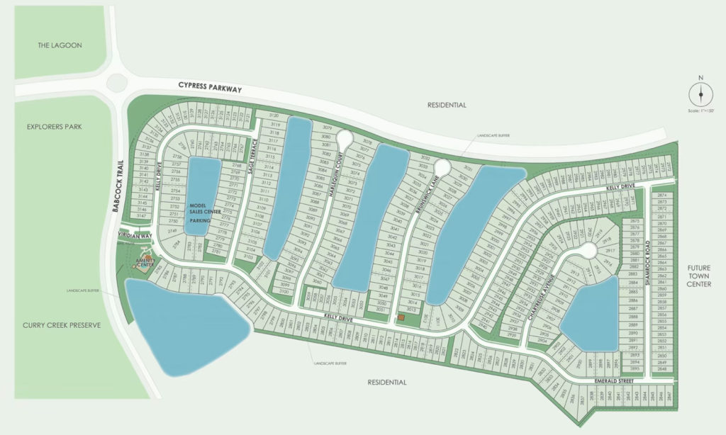 Verde Community Map and Site Plan at Babcock Ranch