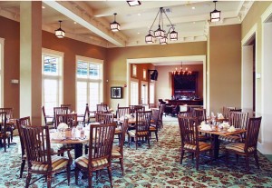 one of the dining rooms at West Bay Beach and Golf Club