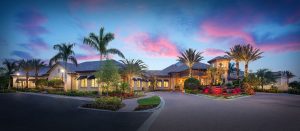 The clubhouse at The Player's Club which is a private club located in Lely Resort